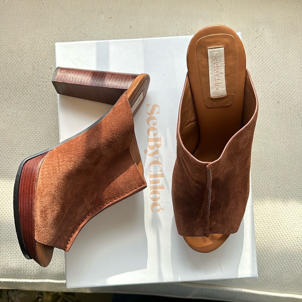 SeeByChloe suede clogs